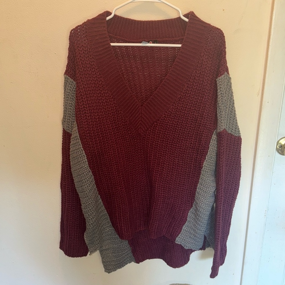 Purple & grey Sweater